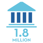 Icon showcasing how many New York residents go to court without representation