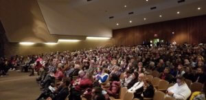 Approx. 800 people listen to Dr. Matthew Desmond at Henninger High School